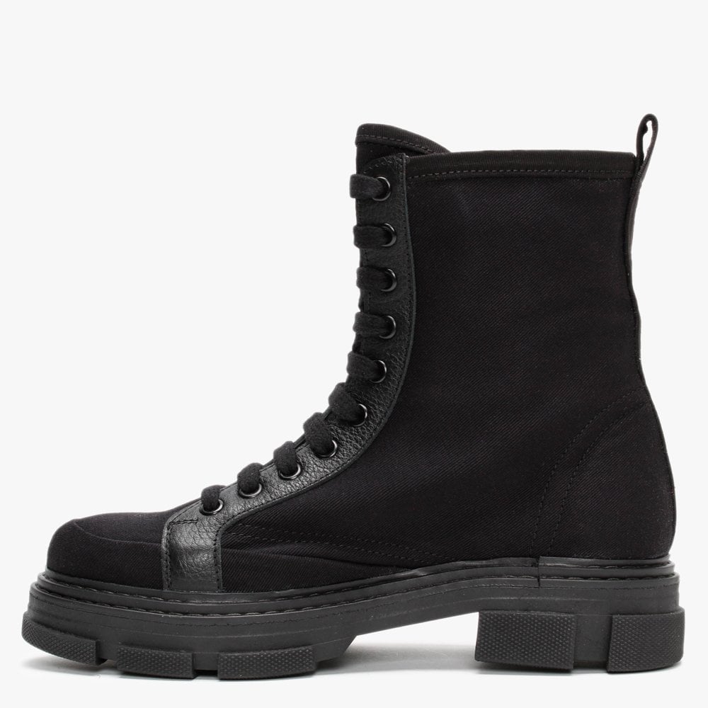 Banvas Black Canvas Stomper Boots