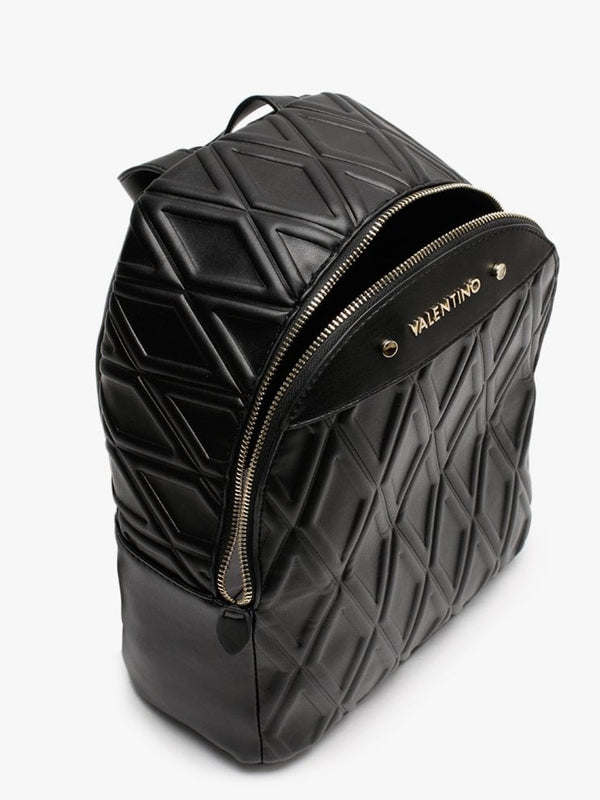 Pepa Black Quilted Backpack