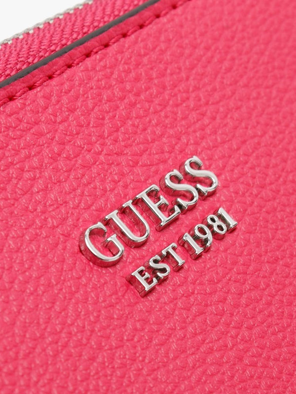 Naya Double Zip Fuchsia Cross-Body Bag