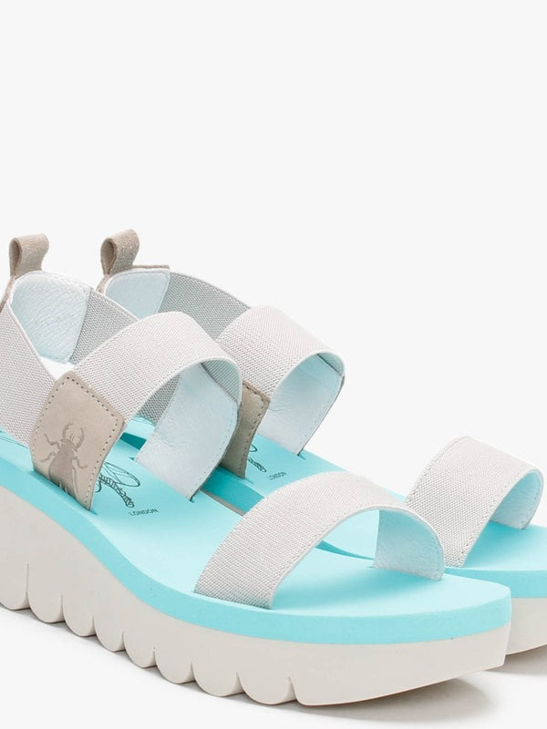 Yaci Cloud Mint Elasticated Sling Back Sandals