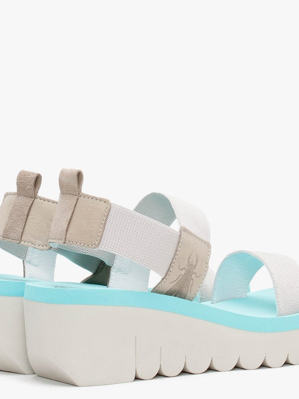 Yaci Cloud Mint Elasticated Sling Back Sandals
