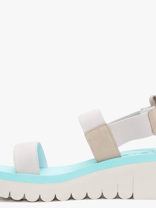 Yaci Cloud Mint Elasticated Sling Back Sandals