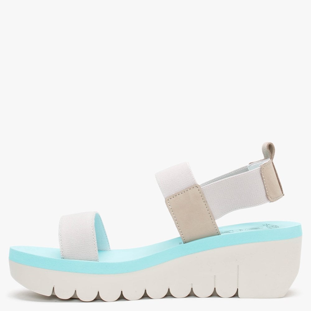 Yaci Cloud Mint Elasticated Sling Back Sandals