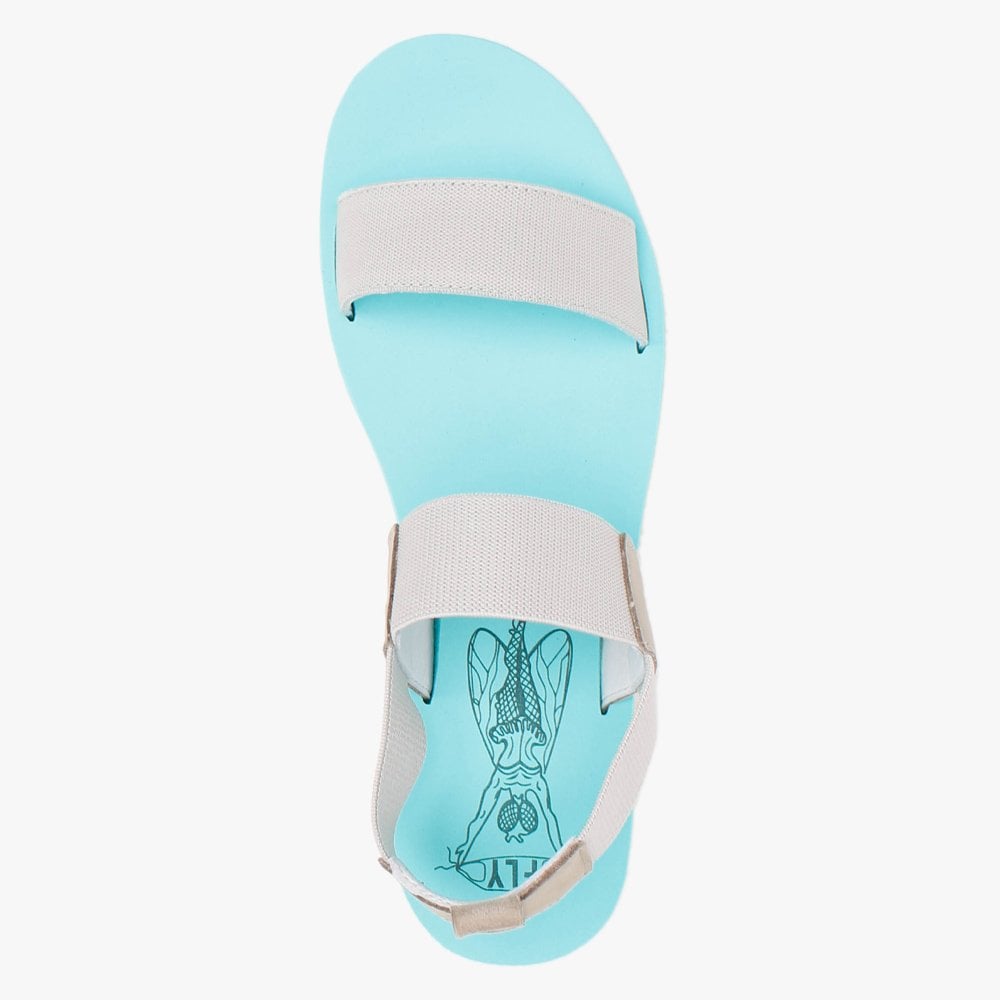Yaci Cloud Mint Elasticated Sling Back Sandals