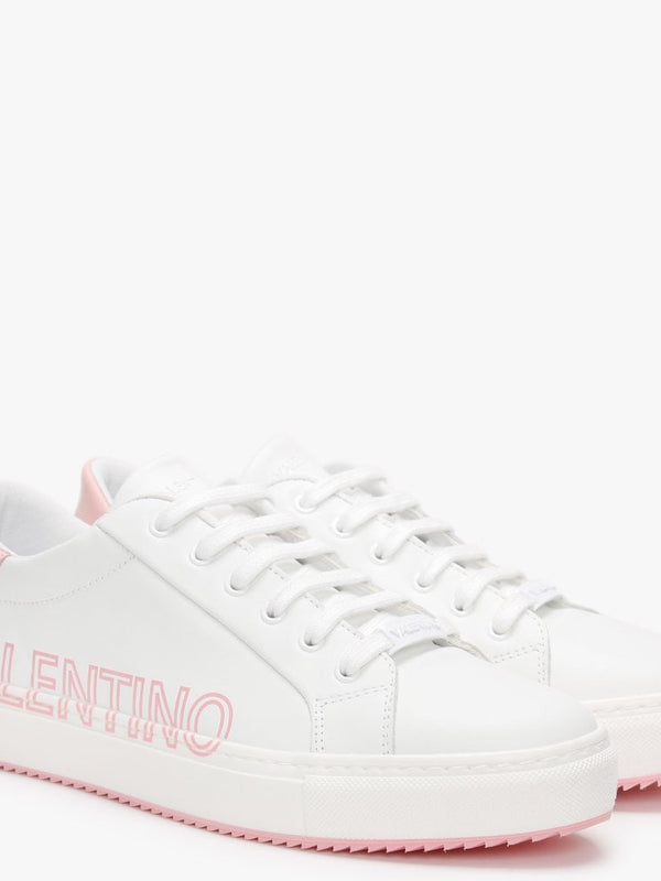 Logo White Leather Trainers