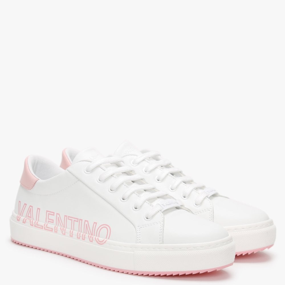 Logo White Leather Trainers