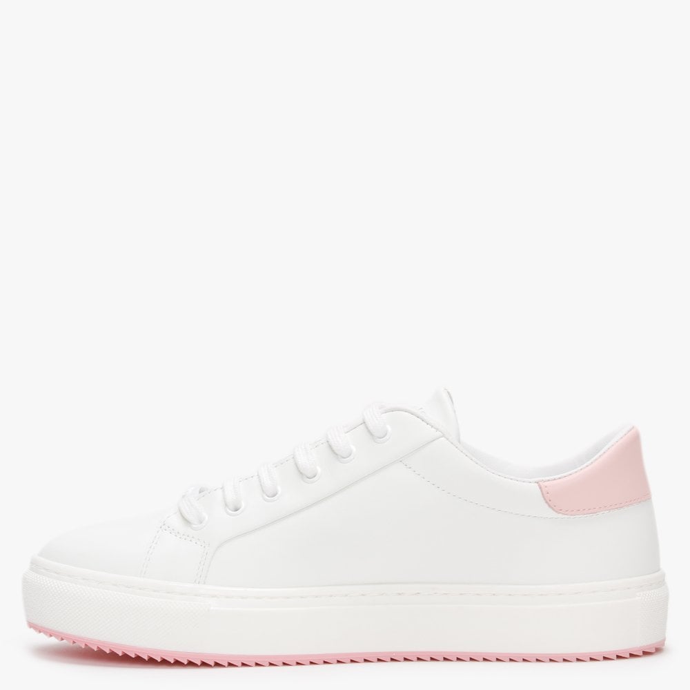 Logo White Leather Trainers