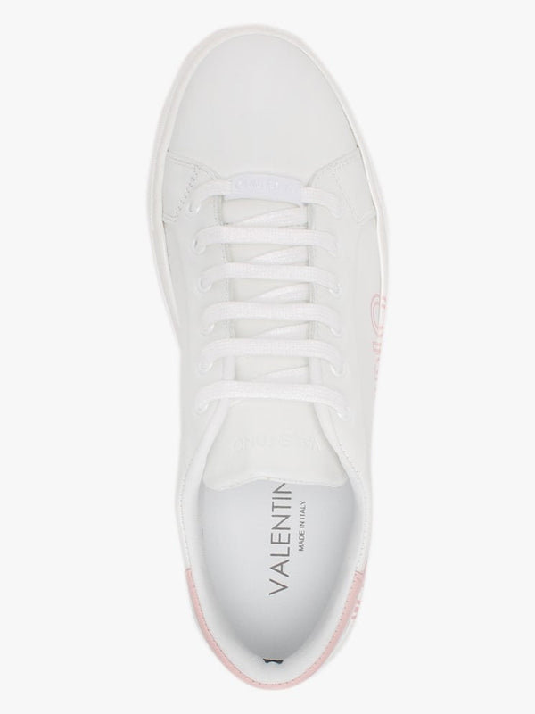 Logo White Leather Trainers