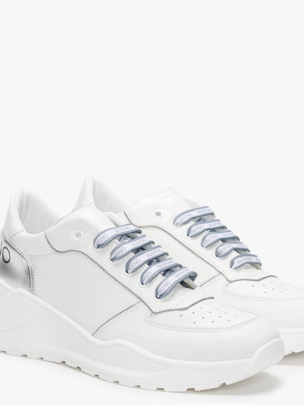 Running White Leather Trainers