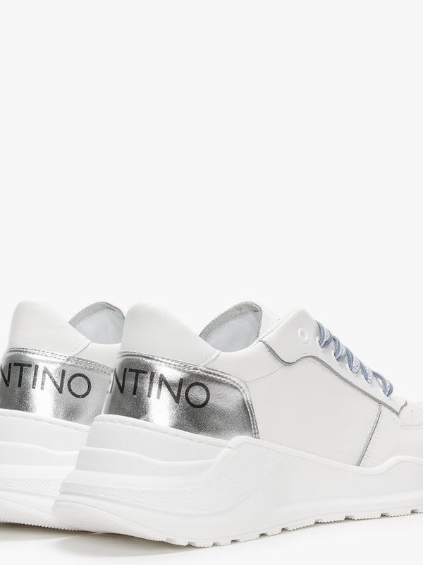 Running White Leather Trainers