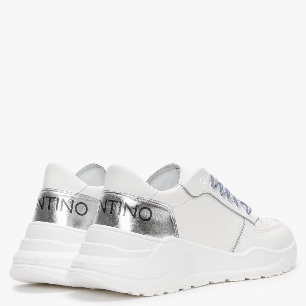 Running White Leather Trainers