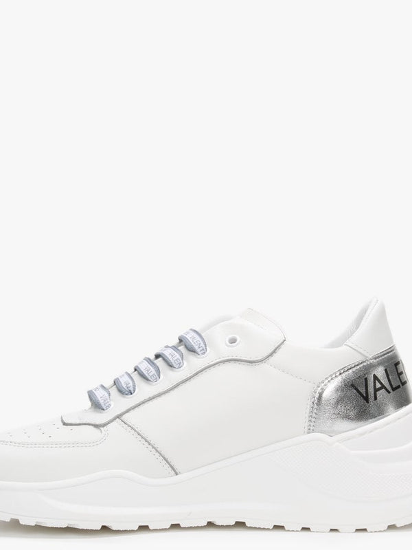 Running White Leather Trainers