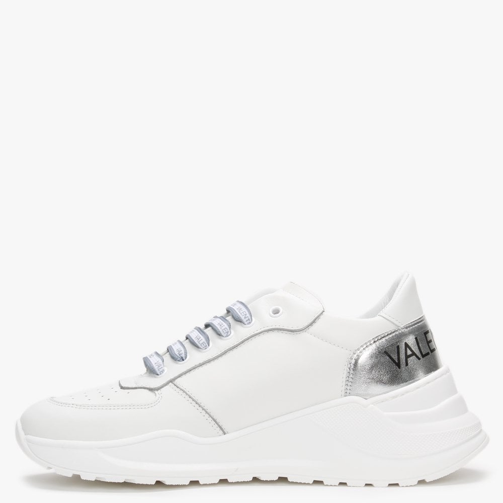 Running White Leather Trainers