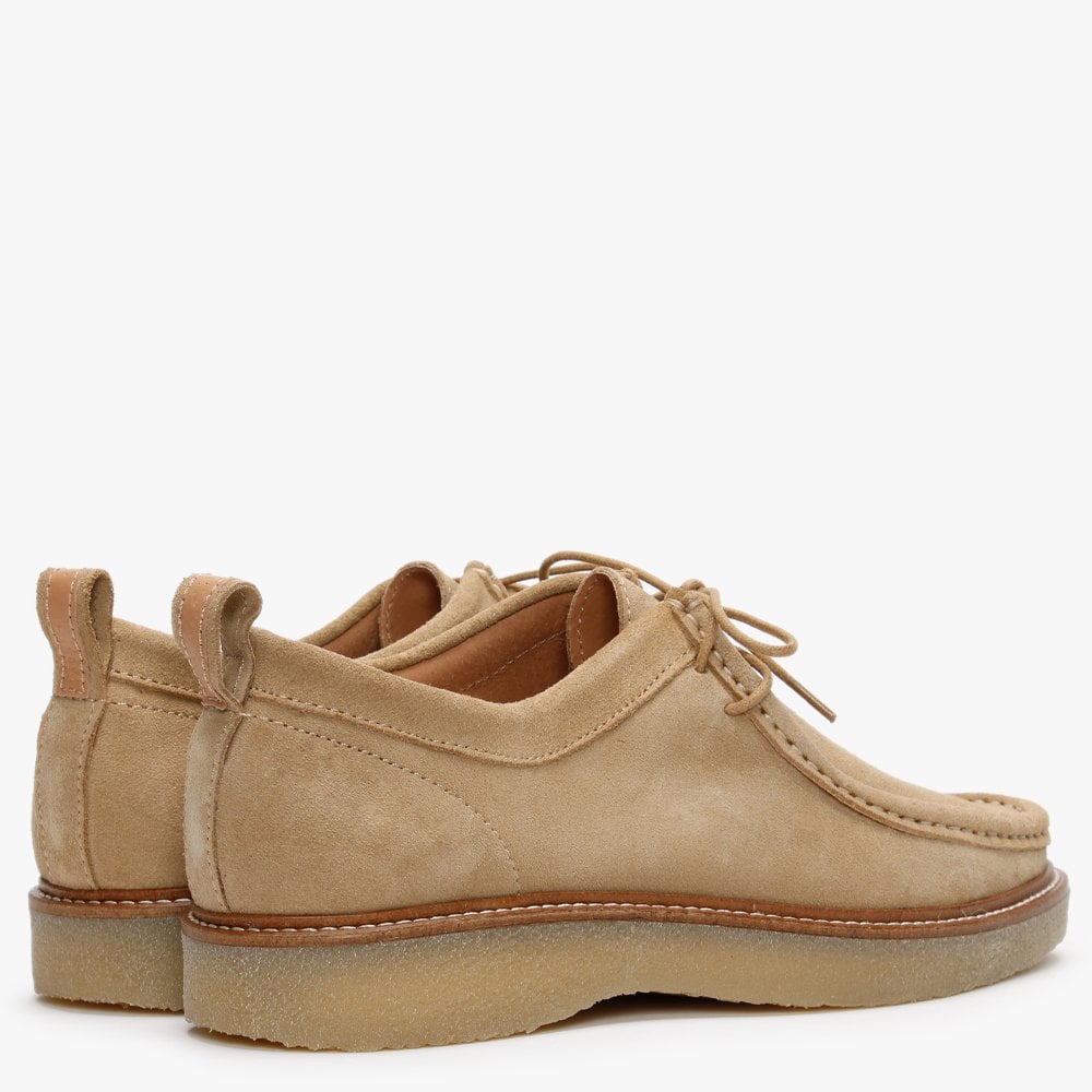 Peak Beige Suede Lace Up Shoes