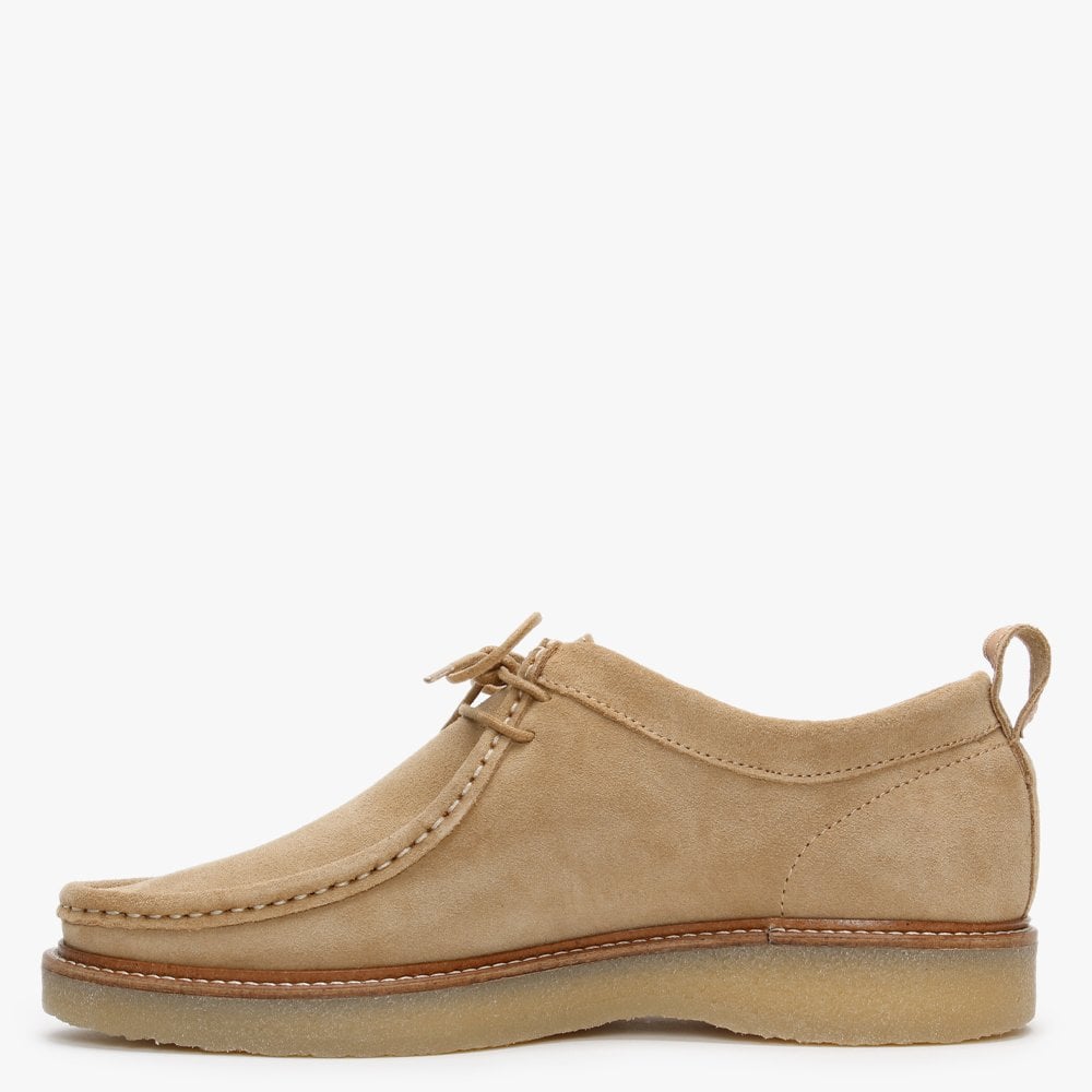 Peak Beige Suede Lace Up Shoes