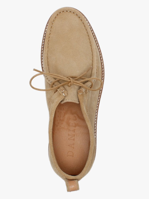 Peak Beige Suede Lace Up Shoes