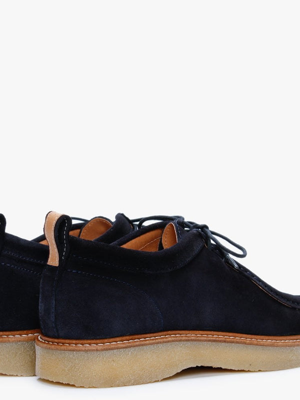 Peak Navy Suede Lace Up Shoes