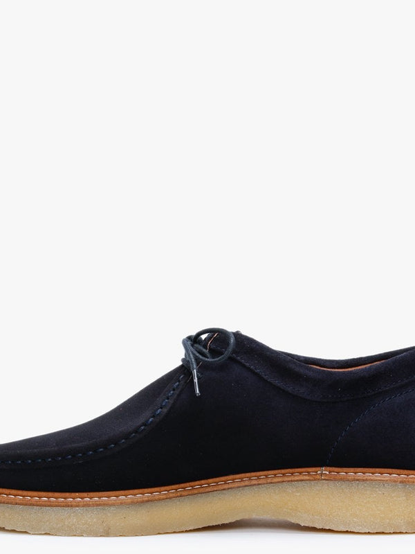 Peak Navy Suede Lace Up Shoes