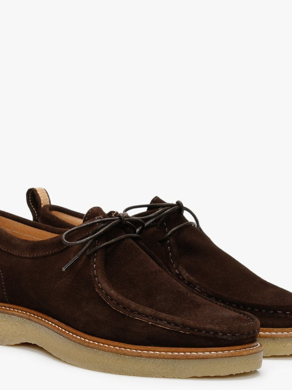 Peak Brown Suede Lace Up Shoes