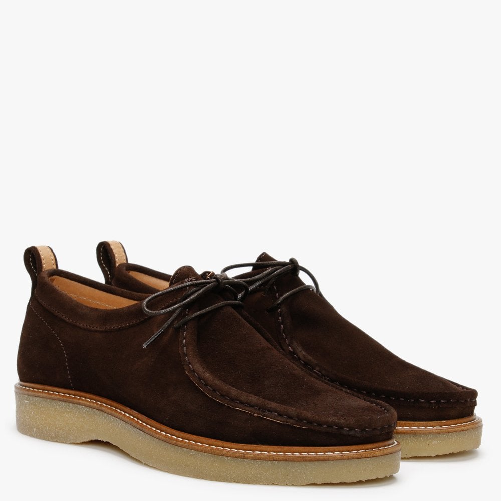 Peak Brown Suede Lace Up Shoes