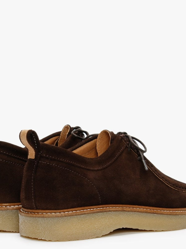 Peak Brown Suede Lace Up Shoes