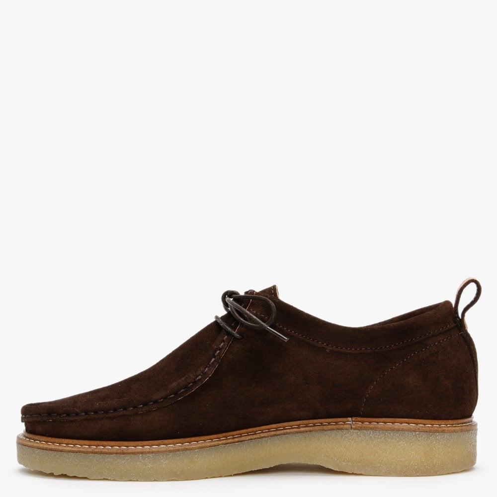 Peak Brown Suede Lace Up Shoes