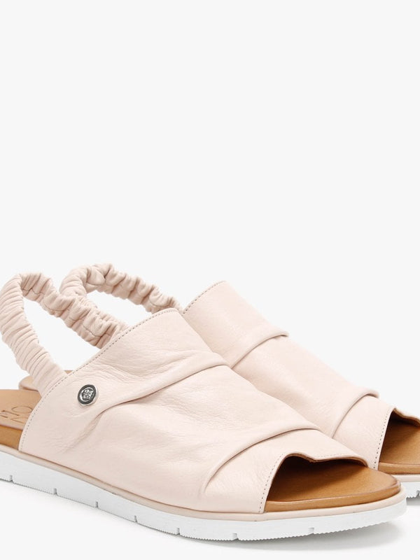 Norah Nude Leather Sling Back Sandals