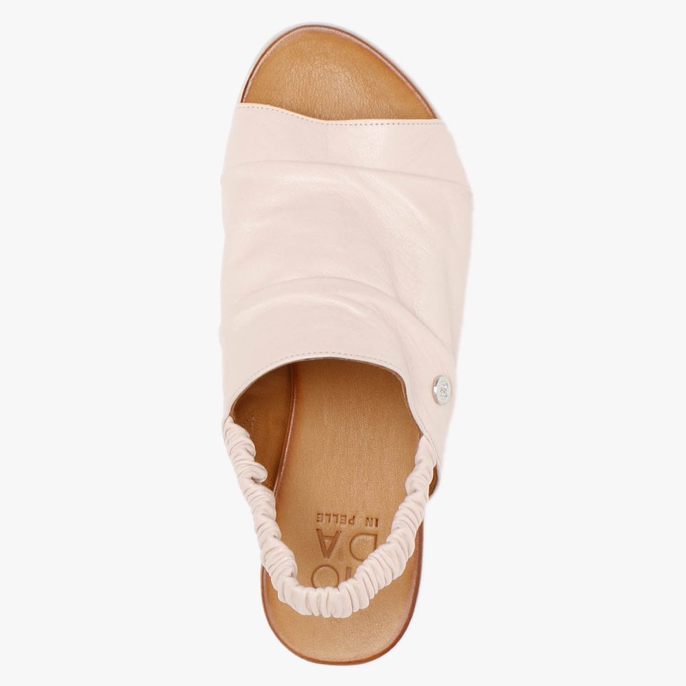Norah Nude Leather Sling Back Sandals