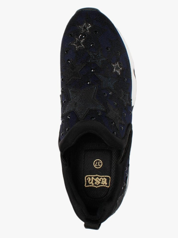 Lifting Star Black & Navy Trainers