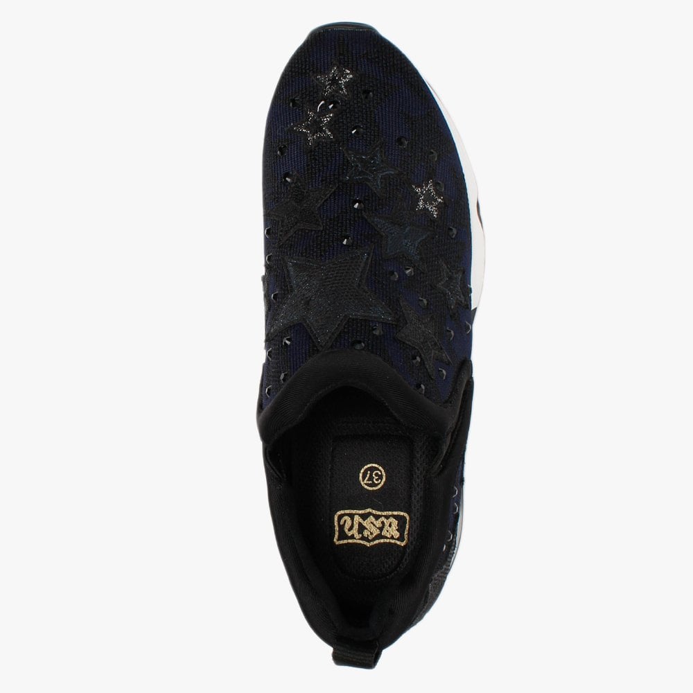 Lifting Star Black & Navy Trainers