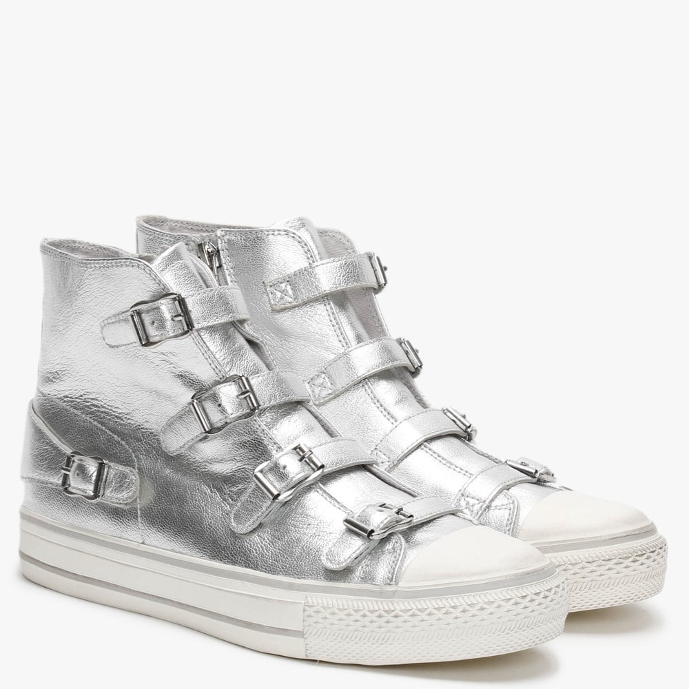 Virgin Bis Goat Metal Moon Leather High Top Trainers