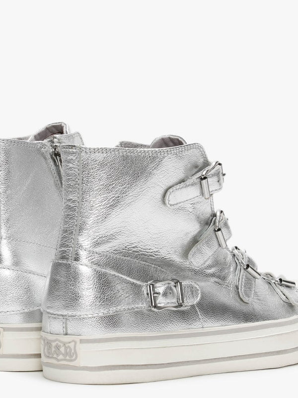 Virgin Bis Goat Metal Moon Leather High Top Trainers