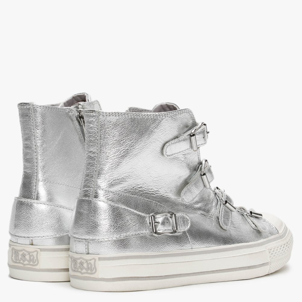 Virgin Bis Goat Metal Moon Leather High Top Trainers