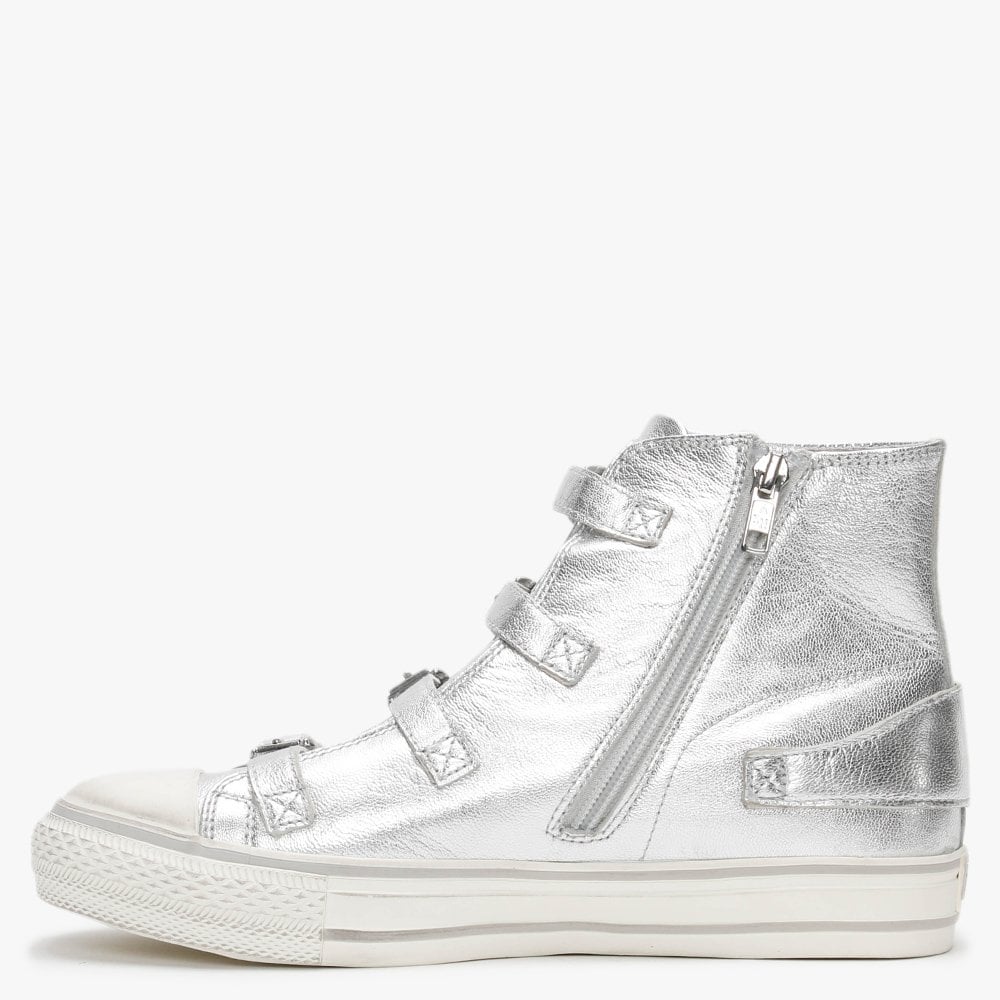 Virgin Bis Goat Metal Moon Leather High Top Trainers
