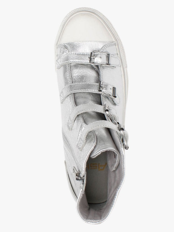 Virgin Bis Goat Metal Moon Leather High Top Trainers