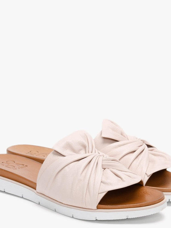 Organzana Nude Leather Mules
