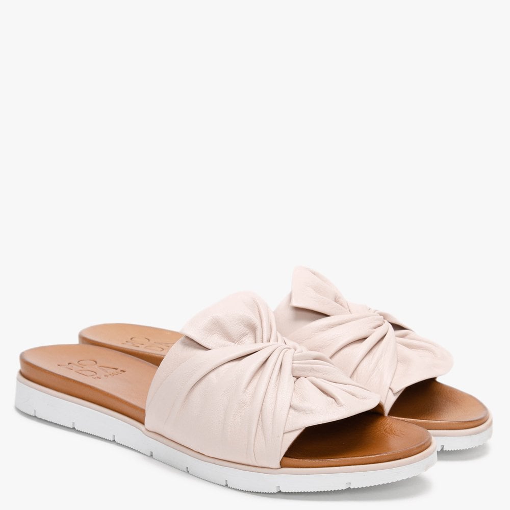 Organzana Nude Leather Mules