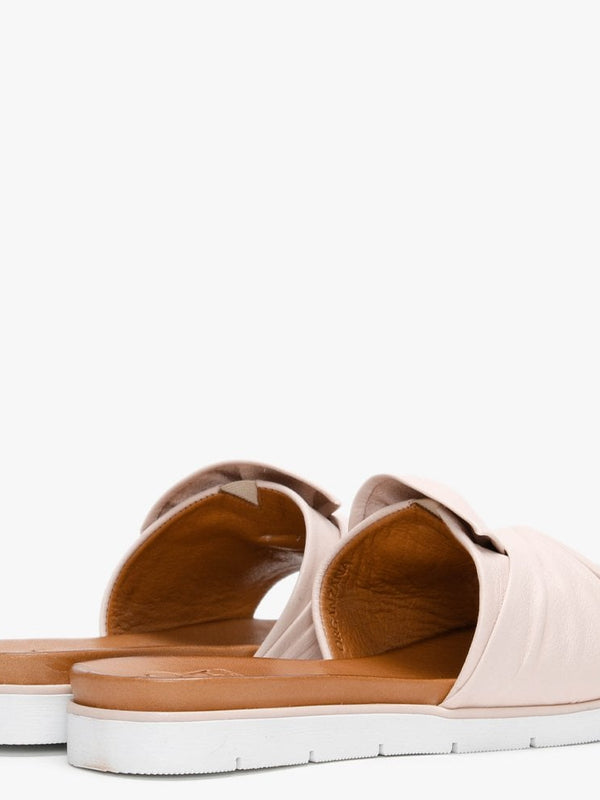 Organzana Nude Leather Mules