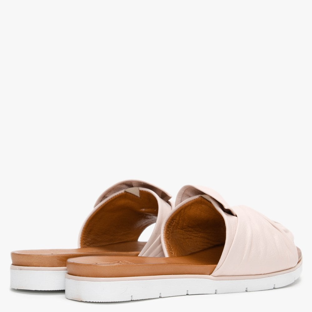 Organzana Nude Leather Mules