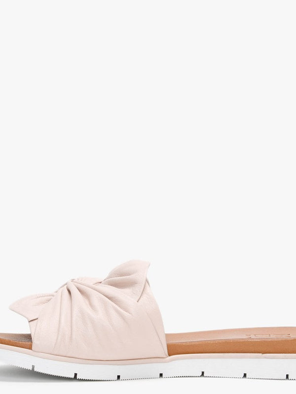 Organzana Nude Leather Mules
