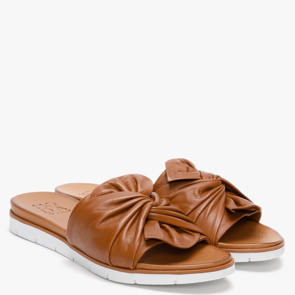 Organzana Tan Leather Mules
