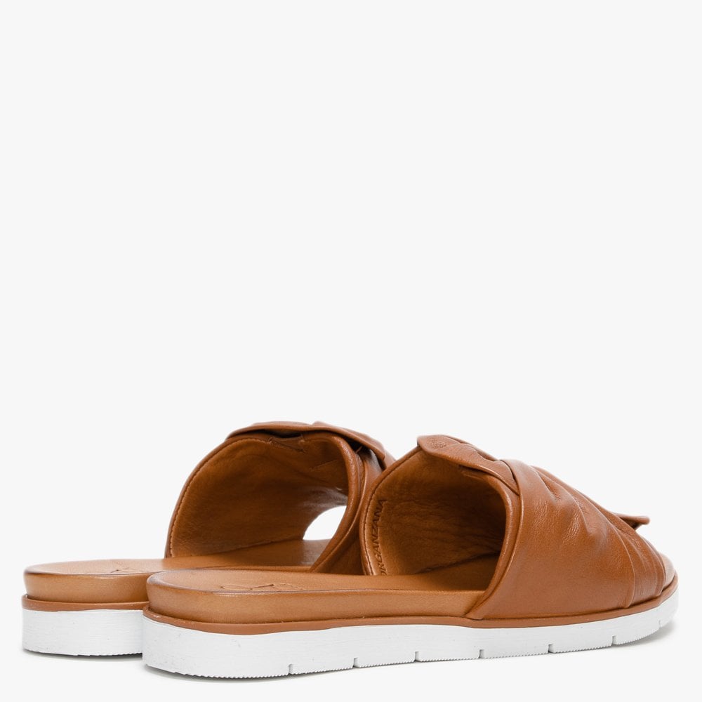 Organzana Tan Leather Mules