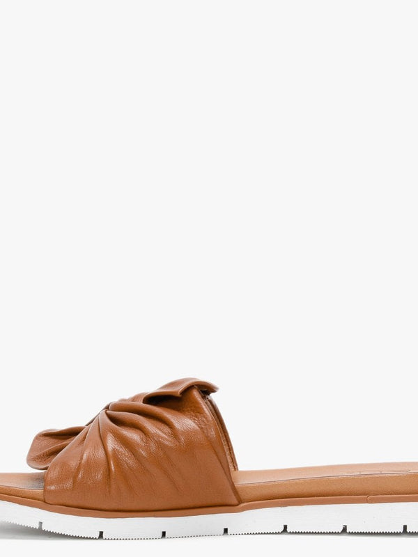 Organzana Tan Leather Mules