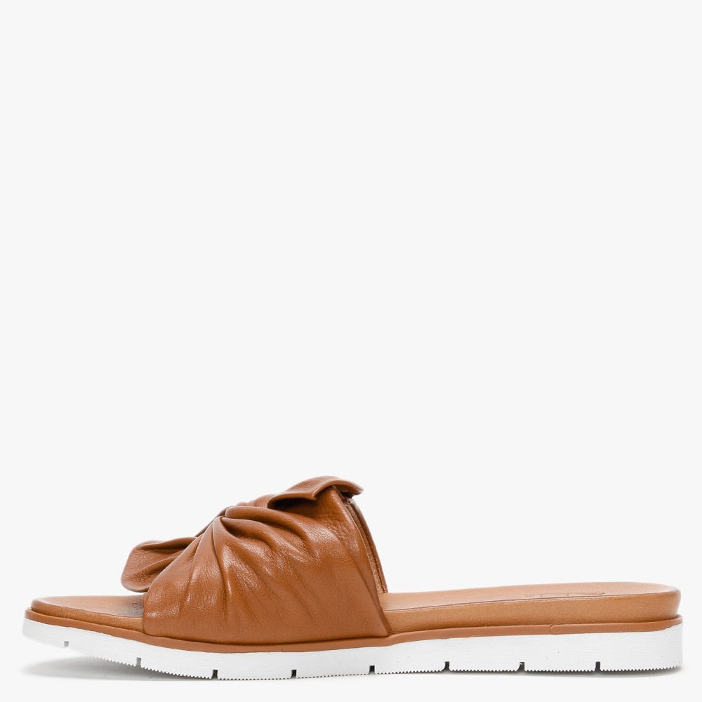 Organzana Tan Leather Mules