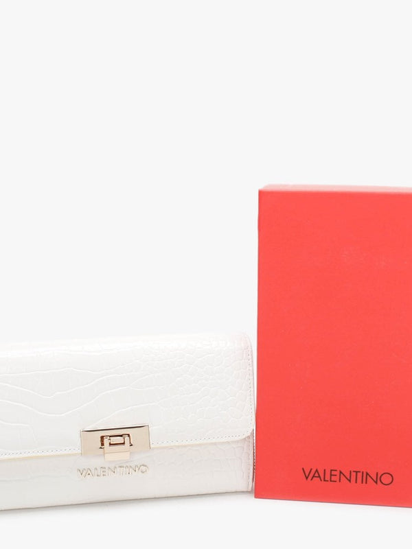 Anastasia Bianco Moc Croc Wallet On A Chain