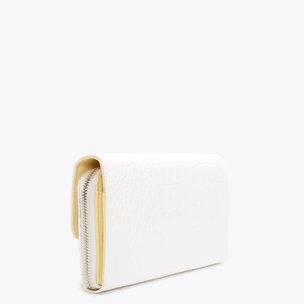 Anastasia Bianco Moc Croc Wallet On A Chain