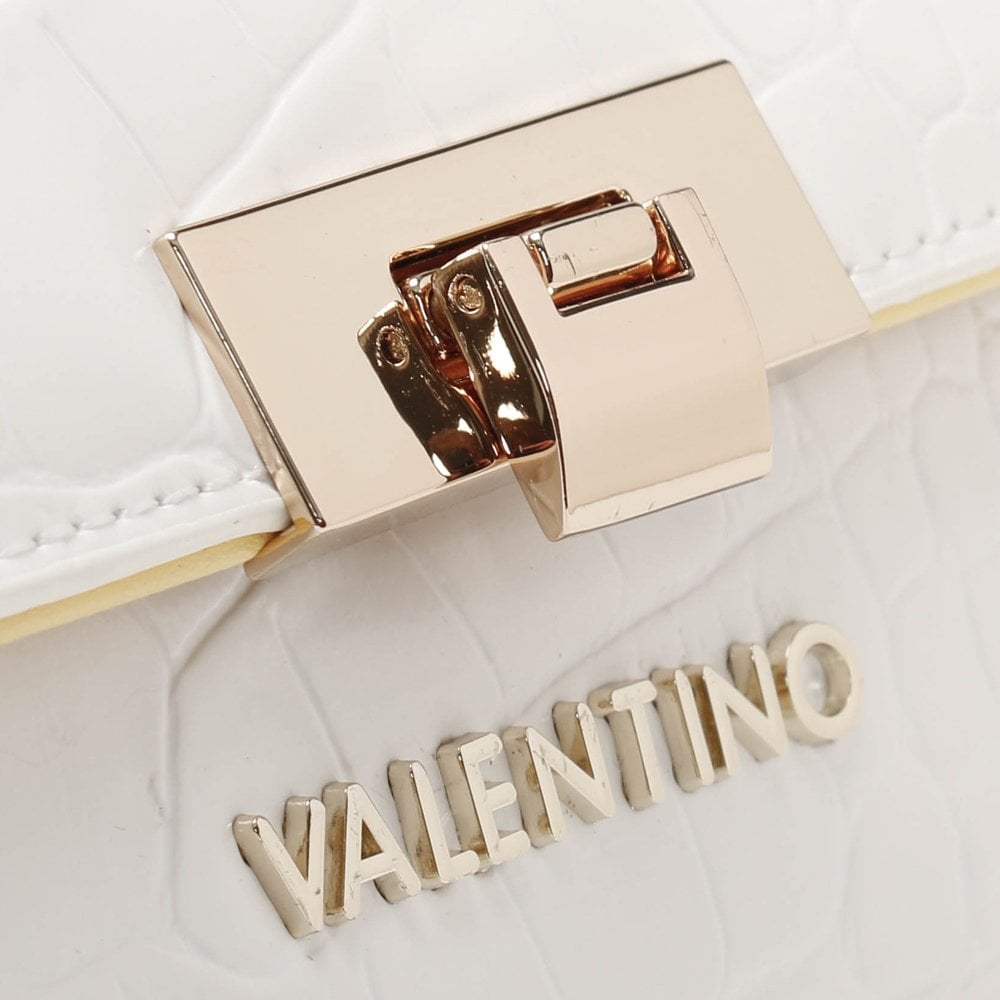 Anastasia Bianco Moc Croc Wallet On A Chain