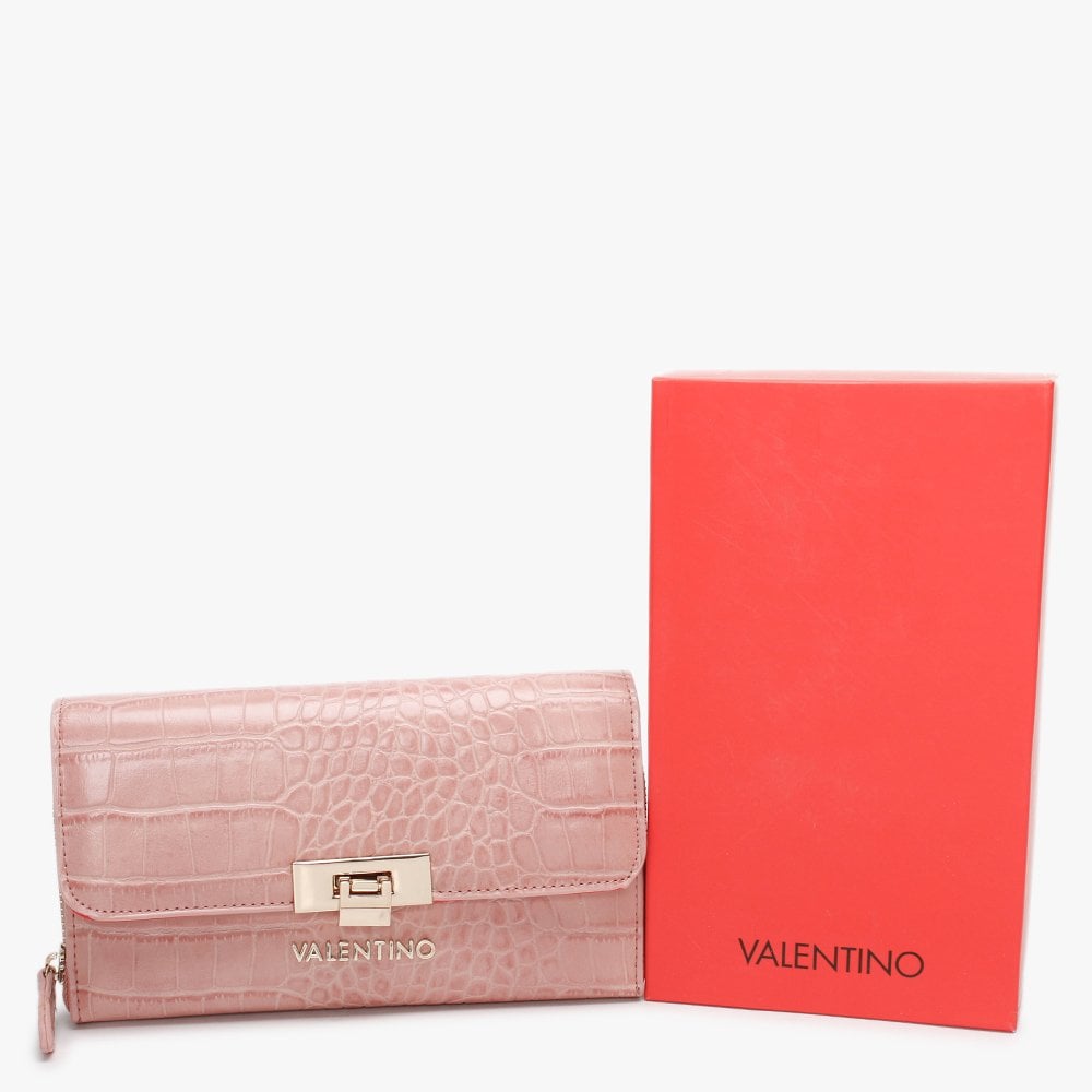 Anastasia Cipria Moc Croc Wallet On A Chain