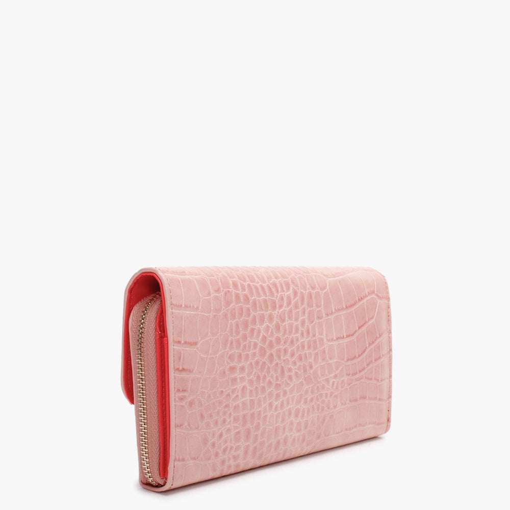 Anastasia Cipria Moc Croc Wallet On A Chain