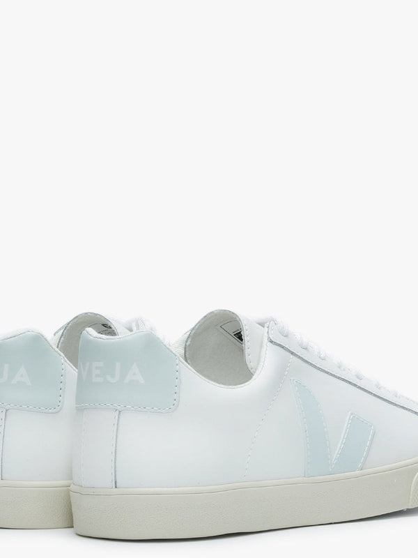 Esplar Logo Extra White Menthol Leather Trainers